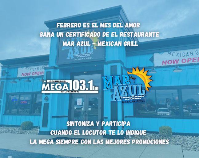 Gana un certificado de el Restaurante Mar Azul Mexican Grill de $25